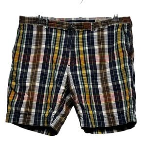 POLO Ralph Lauren Shorts Mens 38 Blue India Madras Plaid Lightweight Preppy Golf